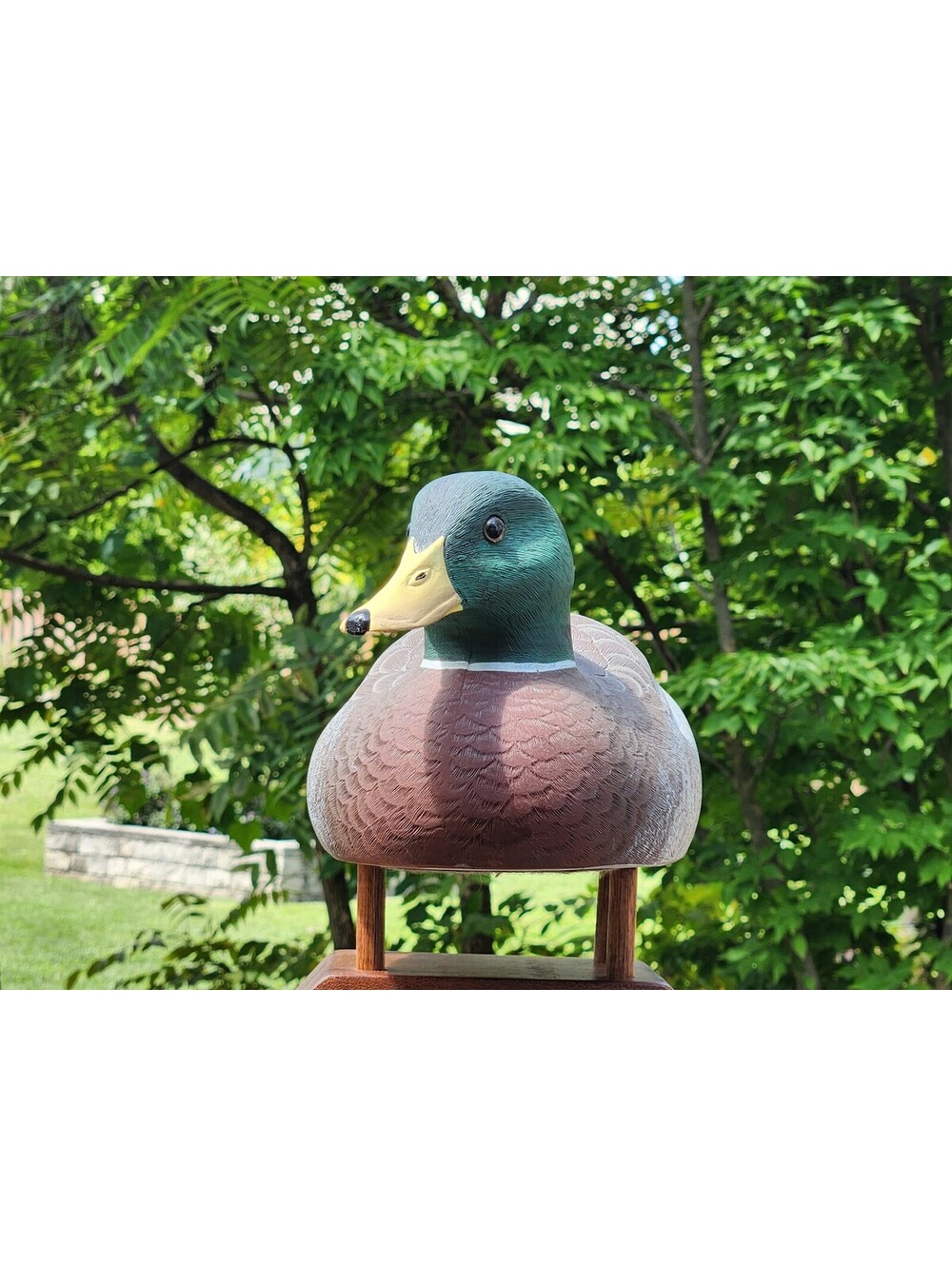 Hand‑Carved Mallard Drake Decoy by G. Alexander 1986 Signed Wood Art